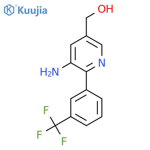 3-Amino-2-(3-(trifluoromethyl)phenyl)pyridine-5-methanol structure