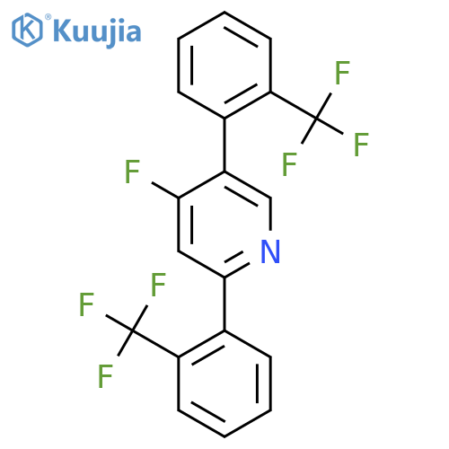 2,5-Bis(2-(trifluoromethyl)phenyl)-4-fluoropyridine structure