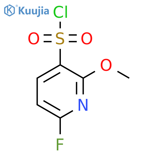 6-Fluoro-2-methoxypyridine-3-sulfonyl chloride structure