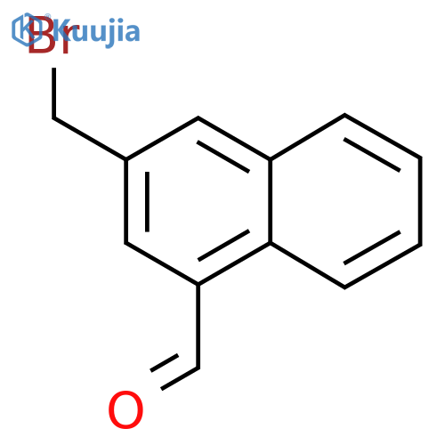 2-(Bromomethyl)naphthalene-4-carboxaldehyde structure