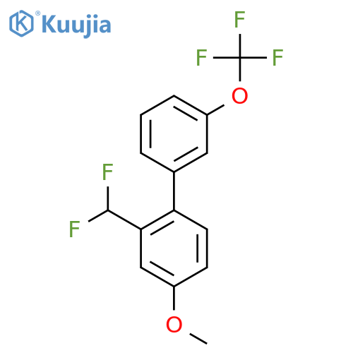 2-(Difluoromethyl)-4-methoxy-3'-(trifluoromethoxy)biphenyl structure