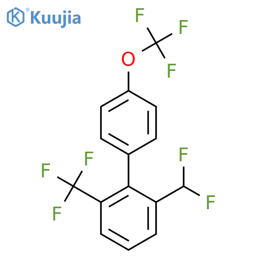 6-(Difluoromethyl)-4'-(trifluoromethoxy)-2-(trifluoromethyl)biphenyl structure