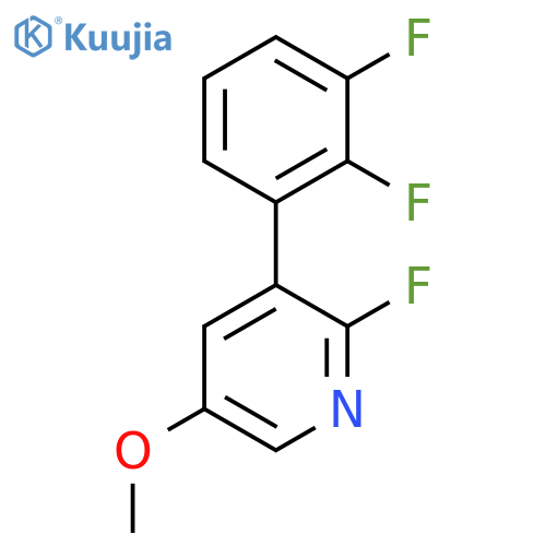 3-(2,3-Difluorophenyl)-2-fluoro-5-methoxypyridine structure