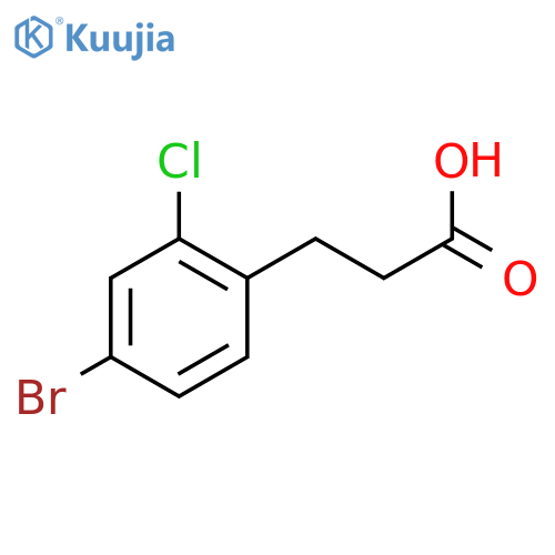 3-(4-Bromo-2-chlorophenyl)propanoic acid structure