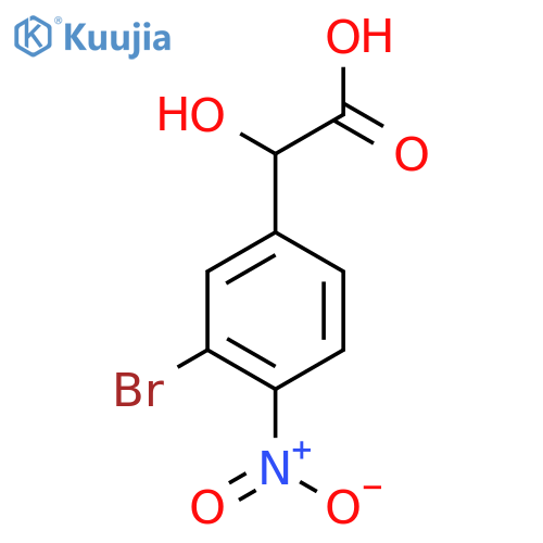 3-Bromo-4-nitromandelic acid structure