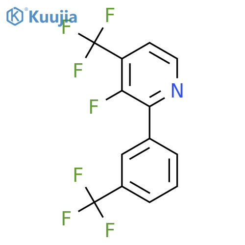 3-Fluoro-4-(trifluoromethyl)-2-(3-(trifluoromethyl)phenyl)pyridine structure
