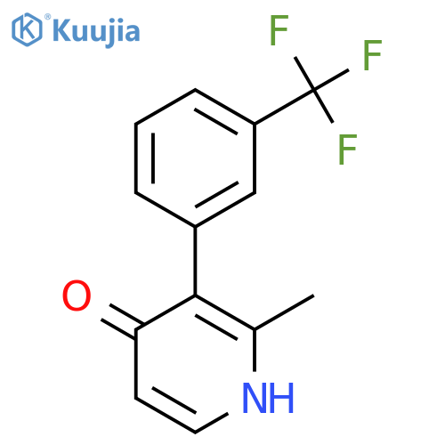 4-Hydroxy-2-methyl-3-(3-(trifluoromethyl)phenyl)pyridine structure