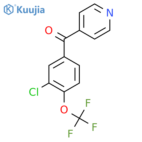 4-(3-Chloro-4-(trifluoromethoxy)benzoyl)pyridine structure