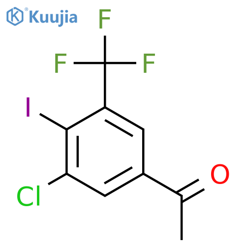 3'-Chloro-4'-iodo-5'-(trifluoromethyl)acetophenone structure