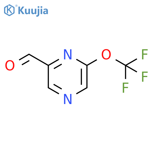 6-(trifluoromethoxy)pyrazine-2-carbaldehyde structure