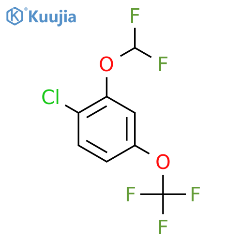 4-Chloro-3-(difluoromethoxy)(trifluoromethoxy)benzene structure