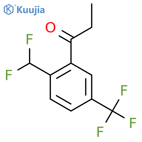 2'-(Difluoromethyl)-5'-(trifluoromethyl)propiophenone structure