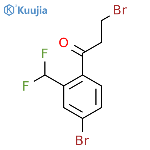 3,4'-Dibromo-2'-(difluoromethyl)propiophenone structure