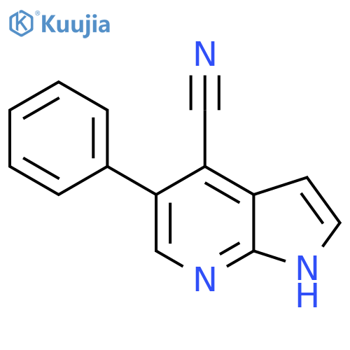 4-Cyano-5-phenyl-1H-pyrrolo[2,3-b]pyridine structure