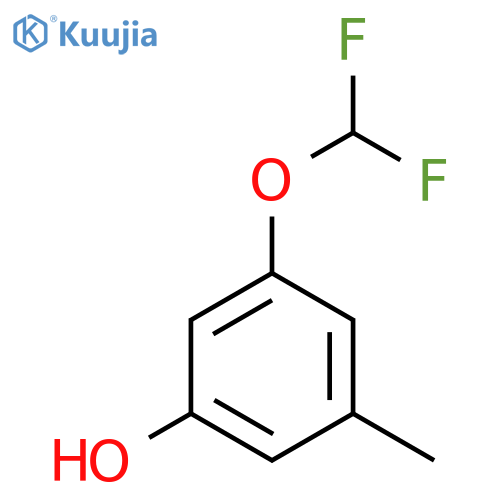 3-(Difluoromethoxy)-5-hydroxytoluene structure