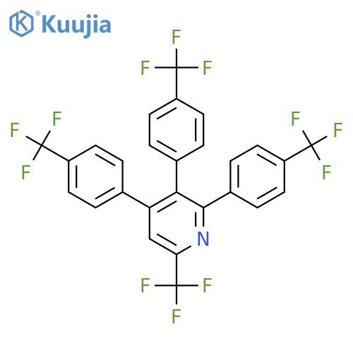 6-(Trifluoromethyl)-2,3,4-tris(4-(trifluoromethyl)phenyl)pyridine structure