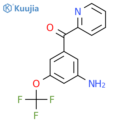 2-(3-Amino-5-(trifluoromethoxy)benzoyl)pyridine structure