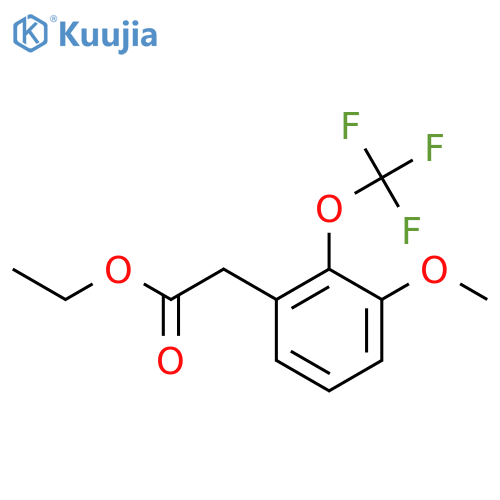 Ethyl 3-methoxy-2-(trifluoromethoxy)phenylacetate structure