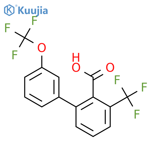 3'-(Trifluoromethoxy)-3-(trifluoromethyl)biphenyl-2-carboxylic acid structure