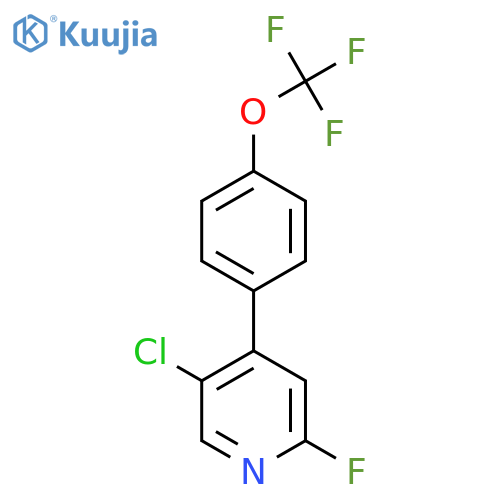 5-Chloro-2-fluoro-4-(4-(trifluoromethoxy)phenyl)pyridine structure