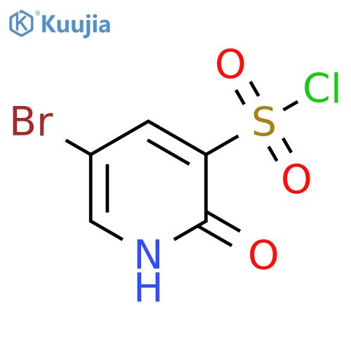 5-Bromo-2-hydroxypyridine-3-sulfonyl chloride structure