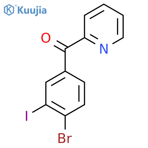 2-(4-Bromo-3-iodobenzoyl)pyridine structure
