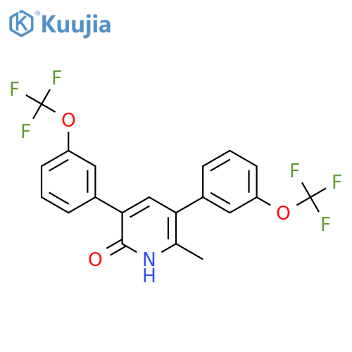 3,5-Bis(3-(trifluoromethoxy)phenyl)-2-hydroxy-6-methylpyridine structure