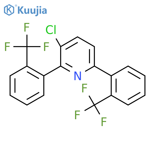 2,6-Bis(2-(trifluoromethyl)phenyl)-3-chloropyridine structure