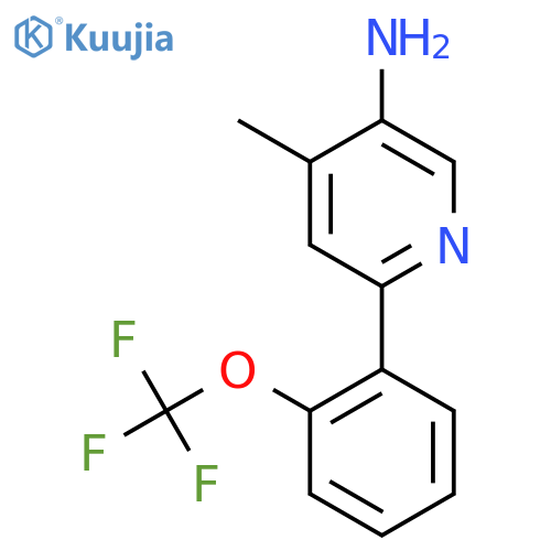 5-Amino-4-methyl-2-(2-(trifluoromethoxy)phenyl)pyridine structure