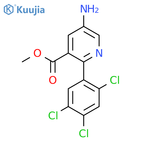 Methyl 5-amino-2-(2,4,5-trichlorophenyl)nicotinate structure