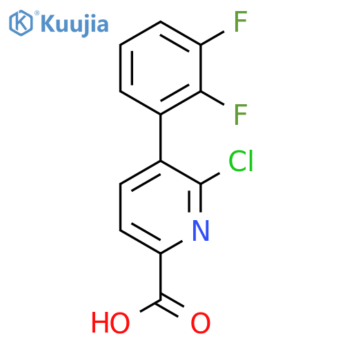 6-Chloro-5-(2,3-difluorophenyl)picolinic acid structure