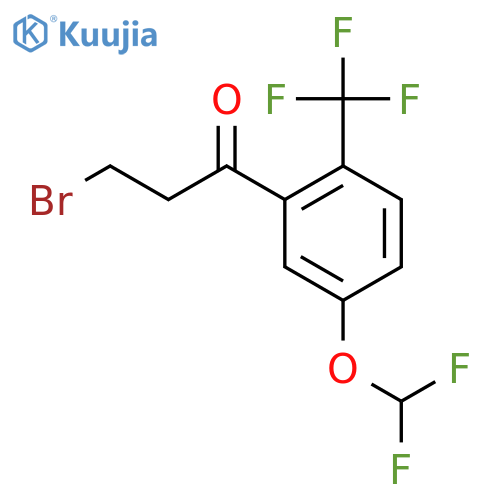 3-Bromo-5'-(difluoromethoxy)-2'-(trifluoromethyl)propiophenone structure
