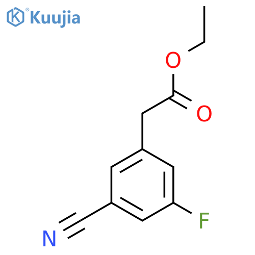 Ethyl 3-cyano-5-fluorophenylacetate structure