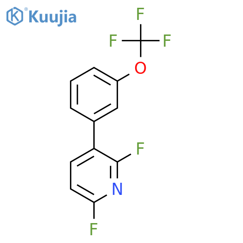 2,6-Difluoro-3-(3-(trifluoromethoxy)phenyl)pyridine structure
