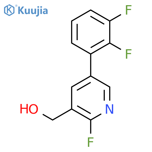 5-(2,3-Difluorophenyl)-2-fluoropyridine-3-methanol structure