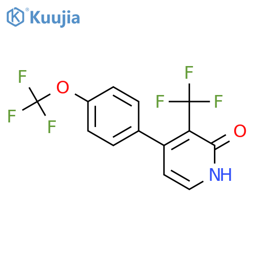 2-Hydroxy-4-(4-(trifluoromethoxy)phenyl)-3-(trifluoromethyl)pyridine structure