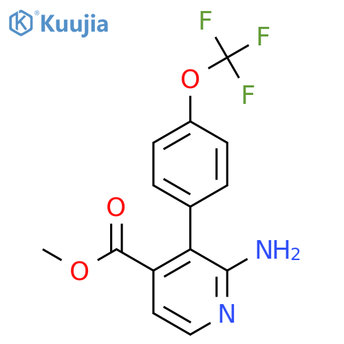 Methyl 2-amino-3-(4-(trifluoromethoxy)phenyl)isonicotinate structure