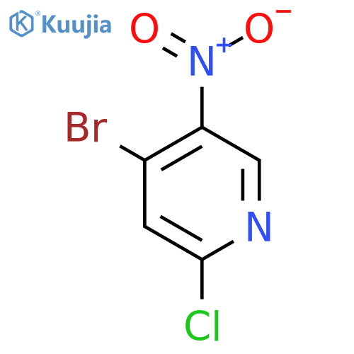 4-Bromo-2-chloro-5-nitropyridine structure