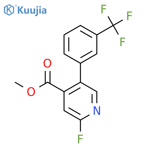 Methyl 2-fluoro-5-(3-(trifluoromethyl)phenyl)isonicotinate structure