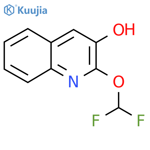 2-(Difluoromethoxy)-3-hydroxyquinoline structure