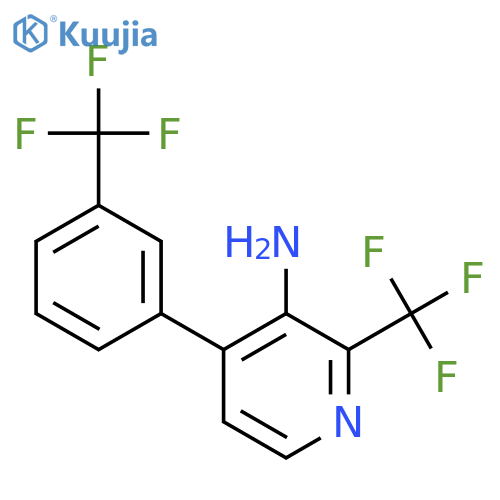 3-Amino-2-(trifluoromethyl)-4-(3-(trifluoromethyl)phenyl)pyridine structure