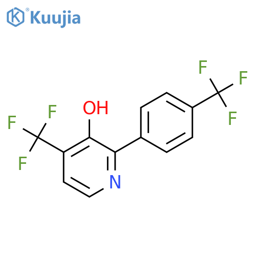 3-Hydroxy-4-(trifluoromethyl)-2-(4-(trifluoromethyl)phenyl)pyridine structure