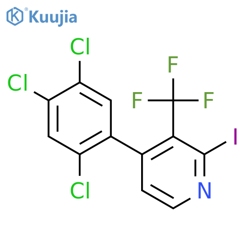 2-Iodo-4-(2,4,5-trichlorophenyl)-3-(trifluoromethyl)pyridine structure