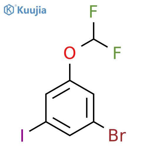 3-Bromo-5-(difluoromethoxy)iodobenzene structure
