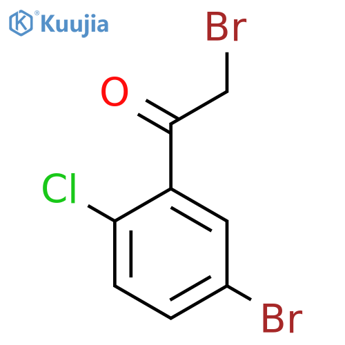 5-Bromo-2-chlorophenacyl bromide structure