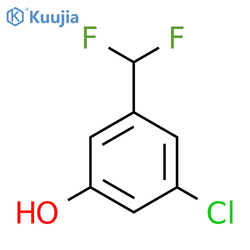 3-Chloro-5-(difluoromethyl)phenol structure