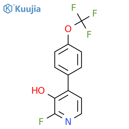 2-Fluoro-3-hydroxy-4-(4-(trifluoromethoxy)phenyl)pyridine structure