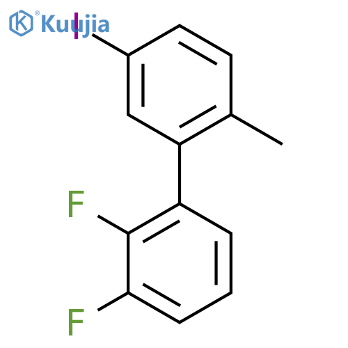 2,3-Difluoro-5'-iodo-2'-methylbiphenyl structure