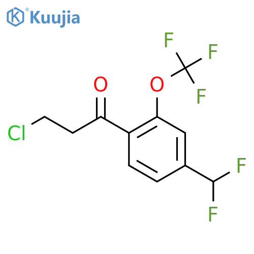 3-Chloro-4'-(difluoromethyl)-2'-(trifluoromethoxy)propiophenone structure