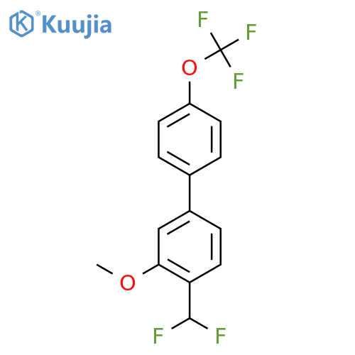4-(Difluoromethyl)-3-methoxy-4'-(trifluoromethoxy)biphenyl structure